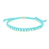 Handgjorda Braid Waterproof Wax Cord Rope Armband som vinkar Lucky Double Color String Armband för Summer Beach Jewelry