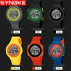 Wristwatches SYNOKE Men Watches Fashion Digital Led Electronic Outdoors Sport Waterproof Alarm PU Wristwatch Military Chronograph Clock