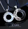 2 pcs Heaven Officials Blessing Couple Necklaces Moonlight Pendant Necklace For Lovers Friendship Jewelry Valentine's Day Gift Collier