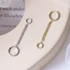 Baumeln Kronleuchter Doppel Ohr Loch Link Kette Hoop Ohrring Für Frauen Schmuck Zubehör Geschenk GroßhandelDangle Farl22