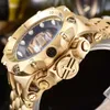 Montres-bracelets de sport pour hommes de luxe Montre-bracelet à quartz Invincible Tout en acier inoxydable Chronographe Top Qualité Montre Homme Horloge Reloj De Homb