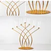 decoration Metal Candelabra 7 Arms Candle Holders Wedding Table Centerpieces Road Lead Christmas For Home Party Decoration imake312