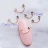 50pcs Diamonds Diamonds Design Pearl Sinestone METALLS Accessori Manicure Crystal 3D Decorazioni per nail art TIPS304N6199443