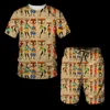 Африканские печатные женские / мужские футболки в футболах Africa Pathiki Mens Tougsuit / Tops / Shorts Спорт и отдых Летний мужской костюм 220419