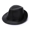 Berets Erwachsene Echtleder Hut Herren Fedoras Rindsleder Hüte Britische Herren Panama Fashion Cap Jahr Geschenk B-7144Berets Wend22