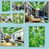 Fonds d'écran Home Décor Garden Po Wallpaper 3D Forest Hd Zenith Murals Mural Drop Delivery 2021 Wojxx