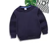 Baby Boy Girls Sweatshirts ملابس الشتاء الشتاء الشعار العلامة التجارية Hoodies Pullovers الأطفال 100 ٪ هوديز القطن من النوع الثقيل ملابس الأطفال 2-8 سنوات