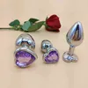 Auexy Seks Vigin Heart Plugplug Metal Paslanmaz Çelik Popo Fişi Kadın Erkekler İçin Eşcinsel Sextoy Analplug Erotik Tapon Anal Jewel Produces32202373