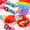 Pop Purse Fidget Toy Crossbody Bag Fidget Sensory Toys Shoulder Favors Stress Relief Autism Birthday Gifts for Kids