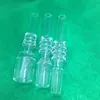 Latest Smoking 10MM 14MM 18MM Male Joint Interface Quartz Nails Replaceable Tip Straw Wig Wag Holder Bong Hookah Silicone Tube Oil Rigs High Quality DHL Free
