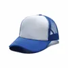 Fabrikspris gratis anpassade logotyp hattar design polyester män kvinnor baseball cap blank mesh justerbar hatt vuxna barn barn c0607g02