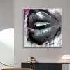 Lábios Sexy Arte Da Parede Pintura Da Lona Mulher Lábios Pôsteres e Impressões Decoração Quarto Pinturas de Parede Cuadros Fotos para Design de Casa