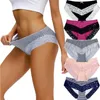 Comsoft 5pcs/lot women's panties soft cotton Seamles's underwear set solid color breathable girls ladies lingerie pants 220422