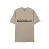 Designer Tide Tide Tamts Testiazione Lettera Stampa laminata Strata corta High Street Scept oversize T-shirt casual 100% Pure Pure Cotton Tops per uomini e donne Size UE S-XL