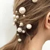 Golden Prom Pearl Hair Pin Clip Mariée Demoiselle D'honneur Accessoires De Luxe Cristal De Mariage Épingles À Cheveux Bâtons Pour Femmes Clips Barrettes W220402