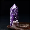 3 PCs Chevron Amethyst Crystal Points Natural Healing Reiki Towers Meditation Chakra Specimen Room Decor Collection Gemstone