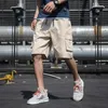 Letnie swobodne spodenki stałe kolor mody mody mody Mężczyźni Pracuj szorty Plus Size Beach Shorts M-8xl krótkie spodnie dresowe 220627