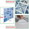 Wall Stickers 10-Pieces/pack 3D Sticky Tiles Peel And Stick Backsplash Kitchen Wallpaper 10x10"inch