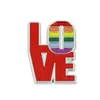 레인보우 LGBT 브로치 만화 하트 깃발 양 에나멜 핀 레즈비언 게이 프라이드 배지 애호가 옷 옷깃 핀 선물 1407 D3