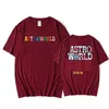 T-shirts voor heren rap Travis Scot Shirts Print Oversized Men Women Summer Streetwear Cotton Daily Boys Girls Clothingmen's