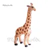 Performance de parade Ballon de girafe gonflable 3m / 6m modèle d'animal Air souffle girafe avec long cou pour l'événement