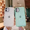 Diamond Pattern Phone Cases Clear Back Cover Protector de silicona transparente a prueba de golpes para iPhone 13 13pro max 12 12pro 11 pro XS XR 7 7P 8 8plus HKD230807