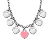 Collier en forme de cœur pour femme, pendentif de Couple en acier inoxydable, bijoux sur le cou, cadeaux de saint-valentin, de noël, pour petite amie, accessoires, vente en gros