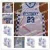 Jam Custom Kentucky Wildcats Basketball Jersey 23 Anthony Davi Darius Miller 4 Rajon Rond 15 Willie Cauley-Stein 34 Kenny Walker 44 Dan Issel 42