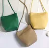 3pcs Stuff Sacks Women PU Plain Bucket Shaped Crossbody Bag Mix Color