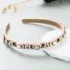 Crystal Hair Band for Women Girls Jewelry Rhinestone Hair Hoop Beaded Hairband Elegant Bling Headwear Accessory Wedding Bride