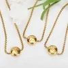 Pulsera high quality dainty stainls steel adjustable gold round box chain elegant 12 zodiac sign charm bracelet75804945541064