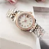 Orologio meccanico automatico da donna Anello con diamanti quadrante rosa Cinturino in acciaio inossidabile 28 31 mm misura piccola267o