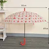아이들의 투명 우산을위한 우산 우산의 바람 방풍 비가 휴대용 우산 내구성 귀여운 만화 알파카 태양 고정 소녀 선물 220707