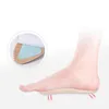 Strumpor strumpor 3pairs anti-slip svett-absorbent massagesulor sju-punkts kuddar läder halva foder kvinnor fötter hög häl ininsula orticsock