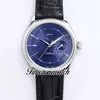 EWF Cellini Date 50519 A3165 Автоматические мужские часы 39 мм стальной корпус синий текстуры Dilection Chate Super Edition Watches White Time Series Гарантия TimeZoneWatch C3