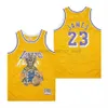 Movie Basketball Jerseys Skull Offset Retro Edition #8 #15 Carter #23 James #24 Jersey Yellow Blue Black Mens