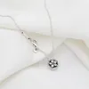 Collana collier con fiocco di neve scintillante in argento sterling 925 per donna uomo adatta collane stile Pandora regalo di Natale 399230C01-45