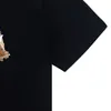 22SS 여름 탑 티스 새로운 도착 티셔츠 클래식 격자 무늬 라인 폴로 럭셔리 디자이너 인쇄 느슨한 짧은 슬리브 O- 넥 짧은 슬리브 남성 100% 유럽 크기 XS-L