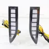 2PCS Car DRL For Nissan X-trail Xtrail 2021 2022 Dynamic Turn Yellow Signal Lamp LED Daytime Running Light Fog lamp