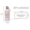 Bottiglia sportiva da 600 ml Fai da te personalizzata stampa colorata in alluminio Po per motociclisti escursionisti regali di promozione viaggi regali souvenir 220706
