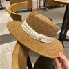 Summer Słomy Hat Fashion Casual Panama Beach Fedora Wide Brim oddychające słońce dla kobiet 220513