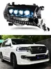 Bildelar LED-strålkastare för Land Cruiser LED-strålkastare 16-20 Toyota DRL Turn Signal High Beam Lens Strålkastare