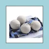 7Cm Wool Dryer Balls Natural Fabric Softener 100% Organic Reusable Ball Laundry For Static Reduces Drying Time Drop Delivery 2021 Other Prod