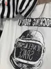 Maglietta autunnale Casual Lettera Stampa O-Collo della banda Tees Creatività T-shirt allentata Manica lunga Oversize top Hip Hop Streetwear 220402