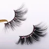 Cils Giltter Shimmery Eye Lashes avec des outils de maquillage en diamant Extension de cils longs naturels Faux cils colorés