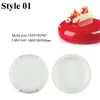 Shenhong bakform för tårta festdessert silikonformar köksredskap rund mousse Bakeware Set PASIRY DECORATION TOOLS 220601