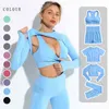 Dames sportkleding yoga set sport sport gym legging naadloze fitness bh crop top lange mouw suit atletische slijtage j220706