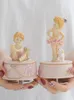 Decorative Objects & Figurines Pink Cute Ballerina Girl Music Box Rotating Musical Boxes Princess Dog Exquisite Toys Home Decoration Surpris