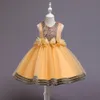 Princess Flower Girl Dress Summer Tutu Wedding Birthday Party Kids Vestres para meninas Fantas figurinas PROM PROM PROMPERS FS7802 0725