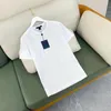 2022 Summer Luxury Designer Märke Mens Polos skjortor Män Kort ärm T-shirt Original Single Lapel Shirt Tees Gratis paket Mail